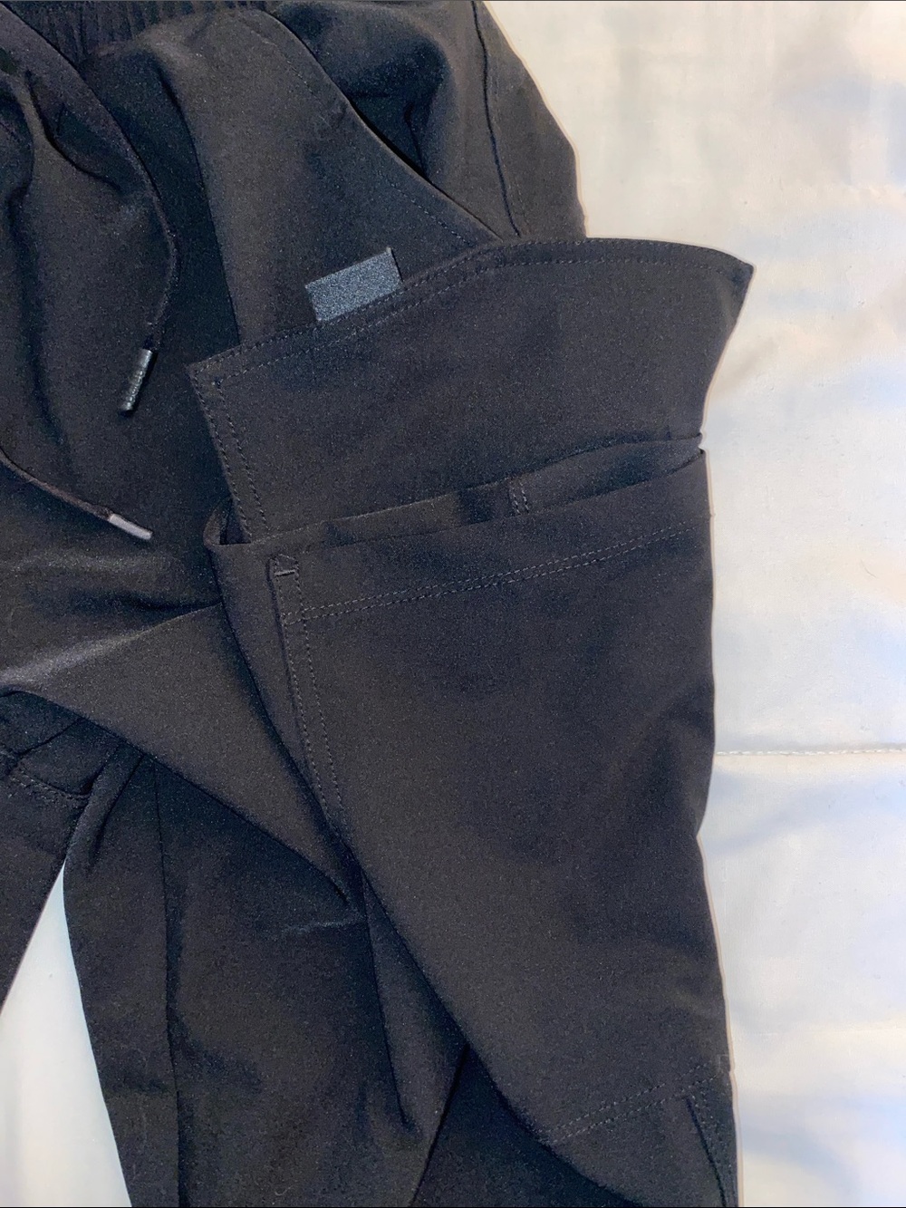 Baleaf Black Cargo Jogger Pants with Drawstring Waist - Picture 11 of 15